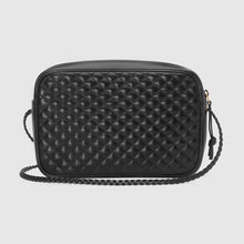 Load image into Gallery viewer, Black Leather - Quilted leather small shoulder bag - Gucci Bag 541051