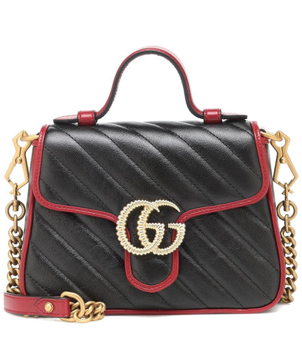 GG Marmont Mini leather shoulder bag