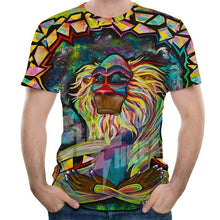 Load image into Gallery viewer, Men's T-Shirts 3D Printed Animal Monkey tshirt Short Sleeve Funny Design Casual Tops Tees Male Halloween t shirt European Size