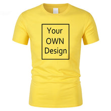 Load image into Gallery viewer, Your OWN Design Brand Logo/Picture Custom Men and women DIY Cotton T shirt Short sleeve Casual T-shirt tops clothes Tee
