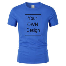 Load image into Gallery viewer, Your OWN Design Brand Logo/Picture Custom Men and women DIY Cotton T shirt Short sleeve Casual T-shirt tops clothes Tee