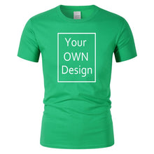 Load image into Gallery viewer, Your OWN Design Brand Logo/Picture Custom Men and women DIY Cotton T shirt Short sleeve Casual T-shirt tops clothes Tee