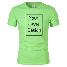 Load image into Gallery viewer, Your OWN Design Brand Logo/Picture Custom Men and women DIY Cotton T shirt Short sleeve Casual T-shirt tops clothes Tee